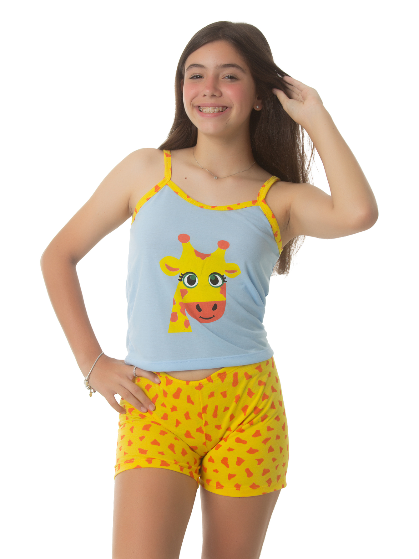 Short Doll Infantil Girafa
