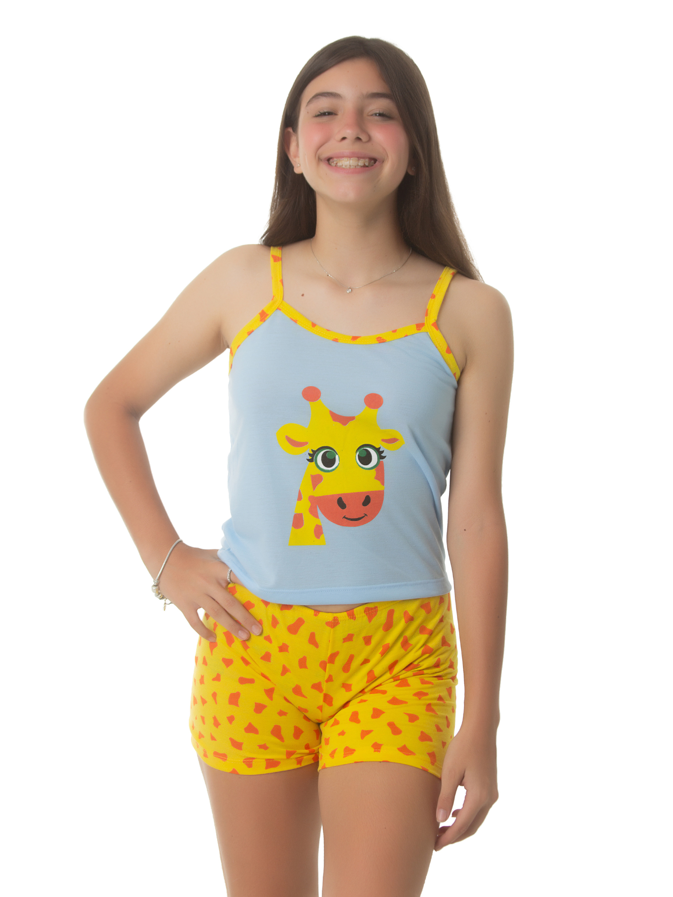 Short Doll Infantil Girafa
