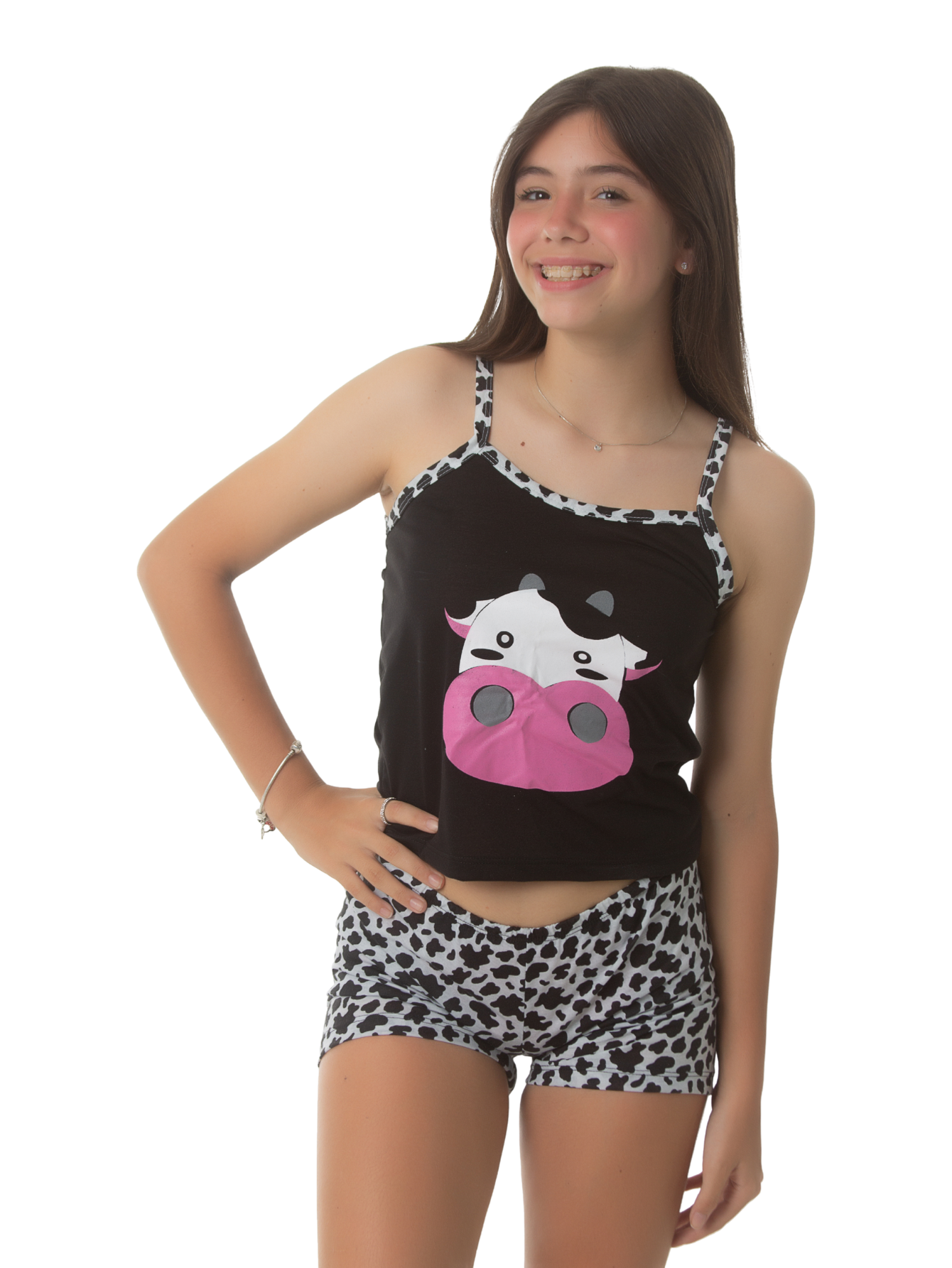 Short Doll Infantil Vaca