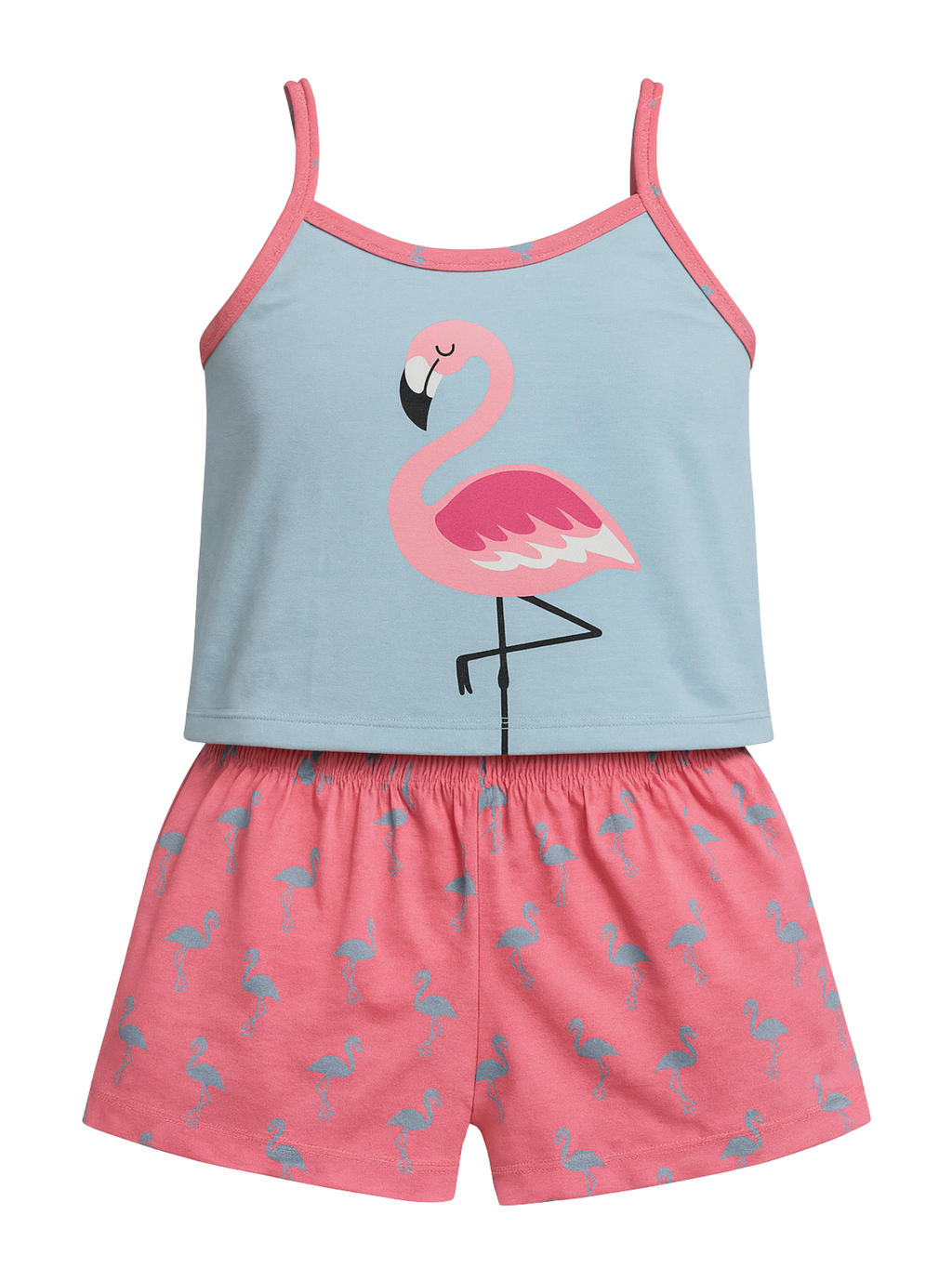 Short Doll Infantil Flamingo