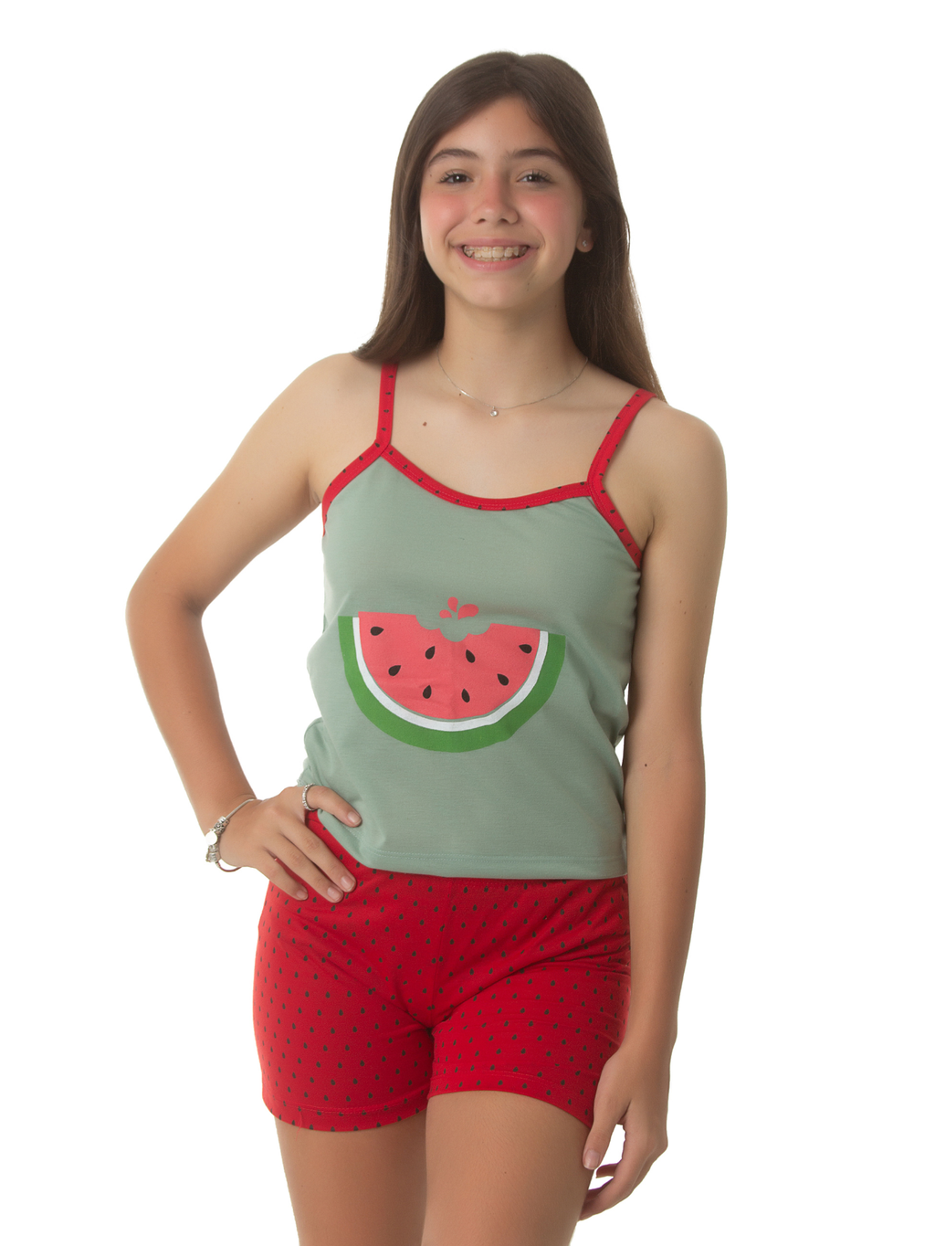 Short Doll Infantil Melancia