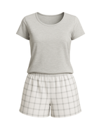 Pijama Curto Xadrez Feminino