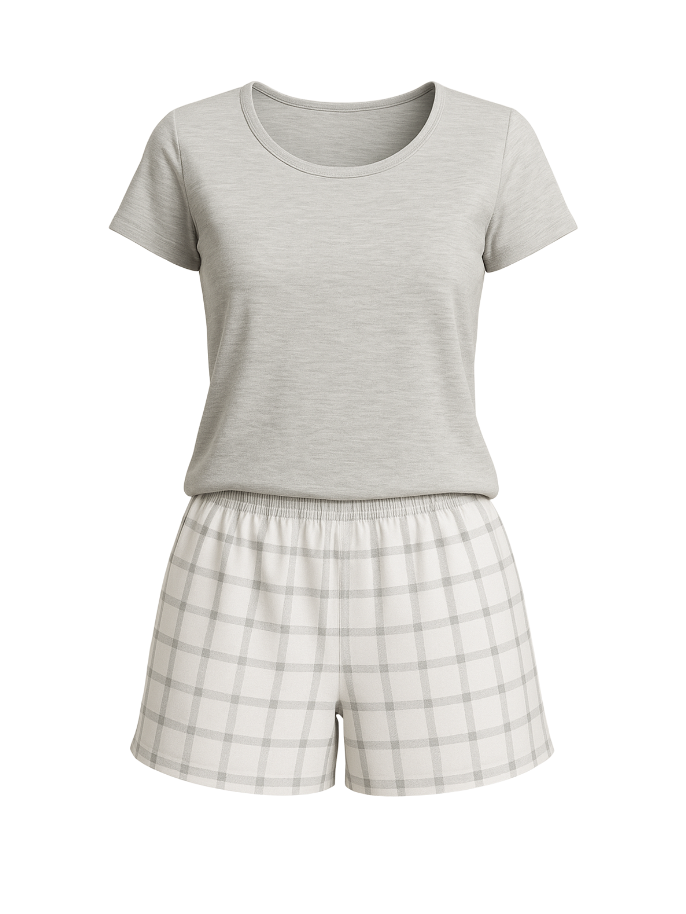 Pijama Curto Xadrez Feminino