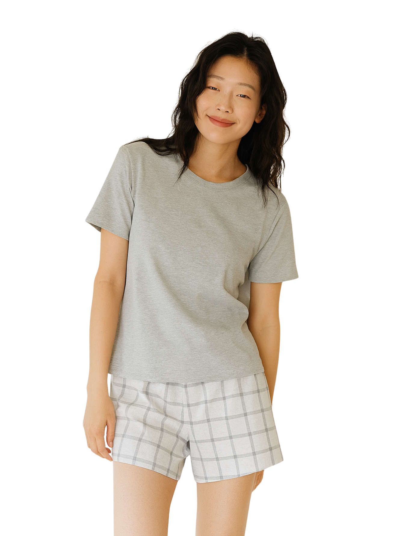 Pijama Curto Xadrez Feminino