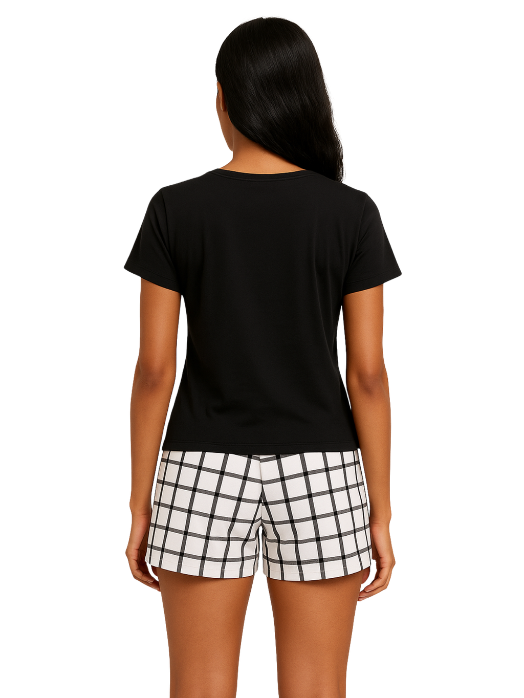 Pijama Curto Xadrez Feminino