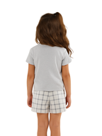 Pijama Curto Xadrez Infantil