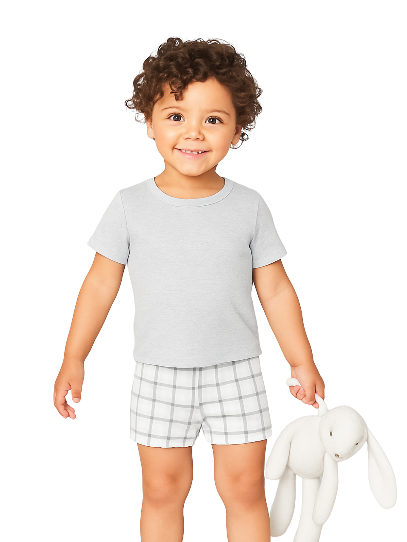 Pijama Curto Xadrez Infantil