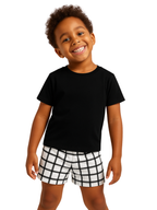 Pijama Curto Xadrez Infantil