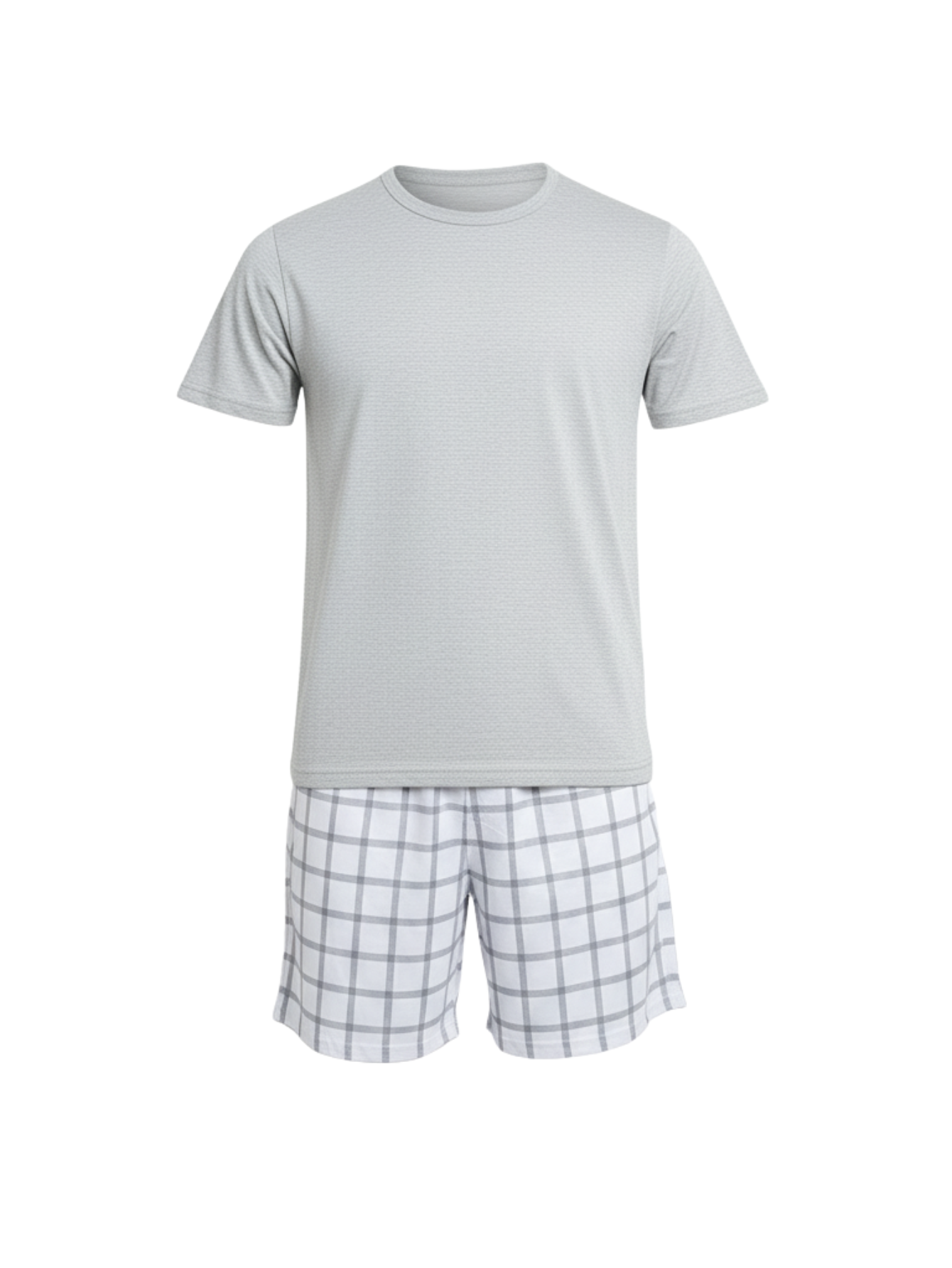 Pijama Curto Xadrez Masculino