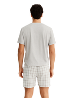 Pijama Curto Xadrez Masculino