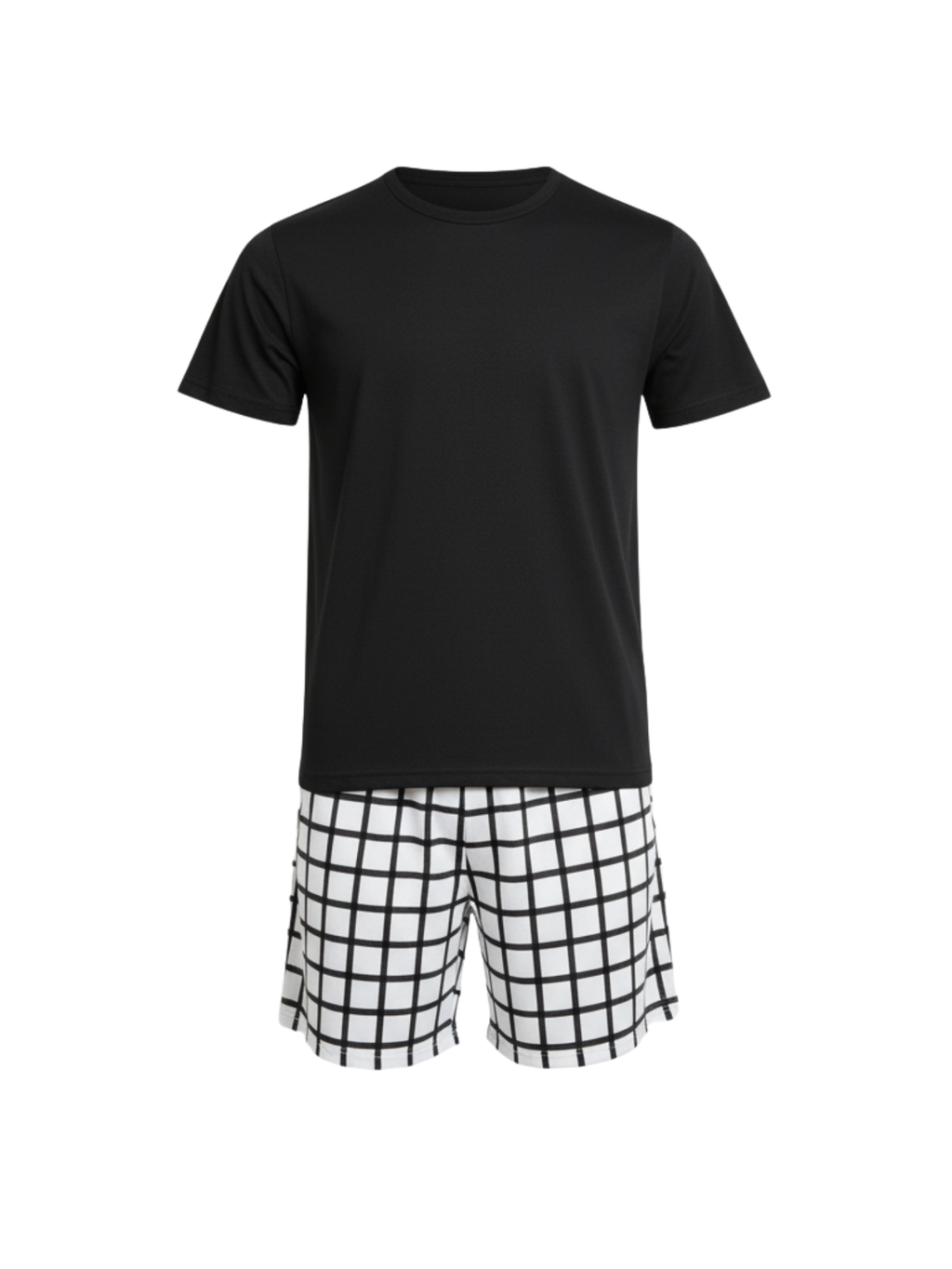 Pijama Curto Xadrez Masculino