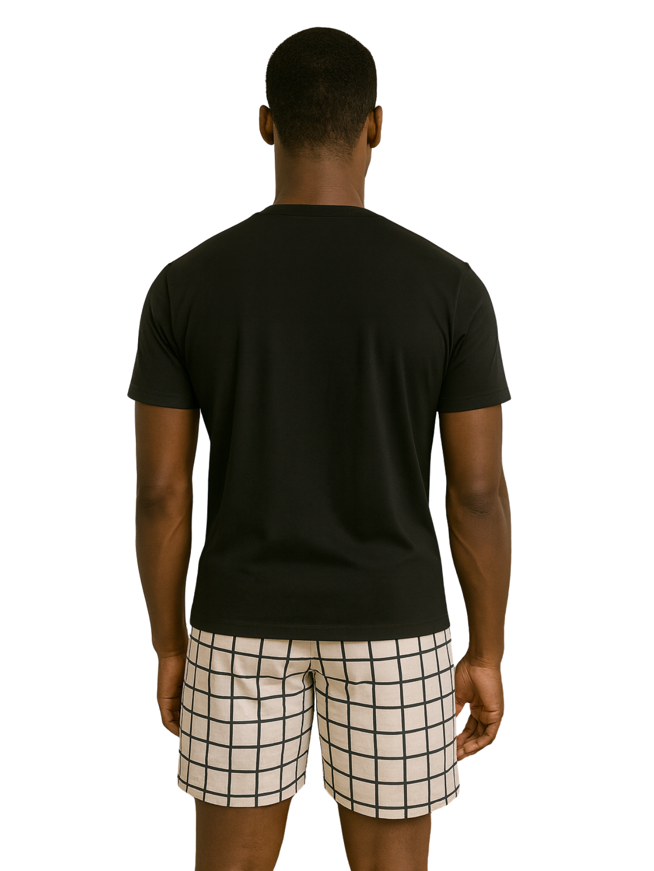 Pijama Curto Xadrez Masculino